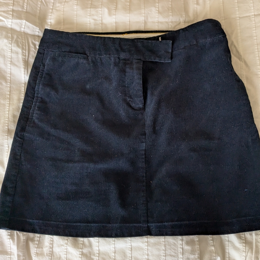 J.Crew Navy Cotton Skirt